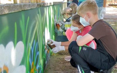 Graffitikunst für tristes Mauerwerk